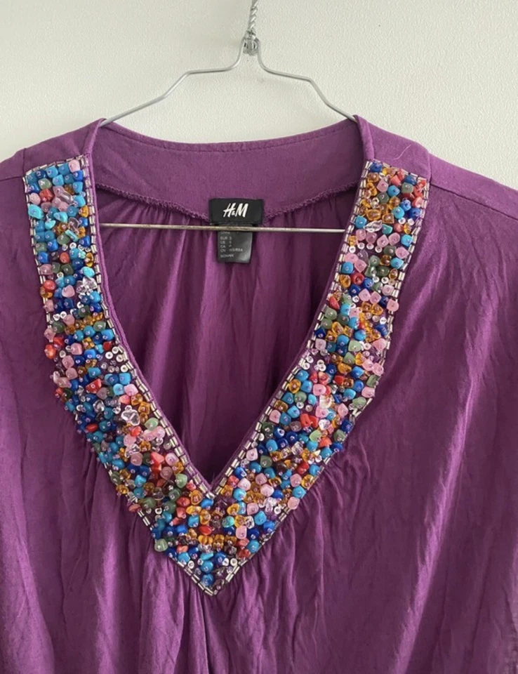 Robe violette H&m S - Photo 2/4