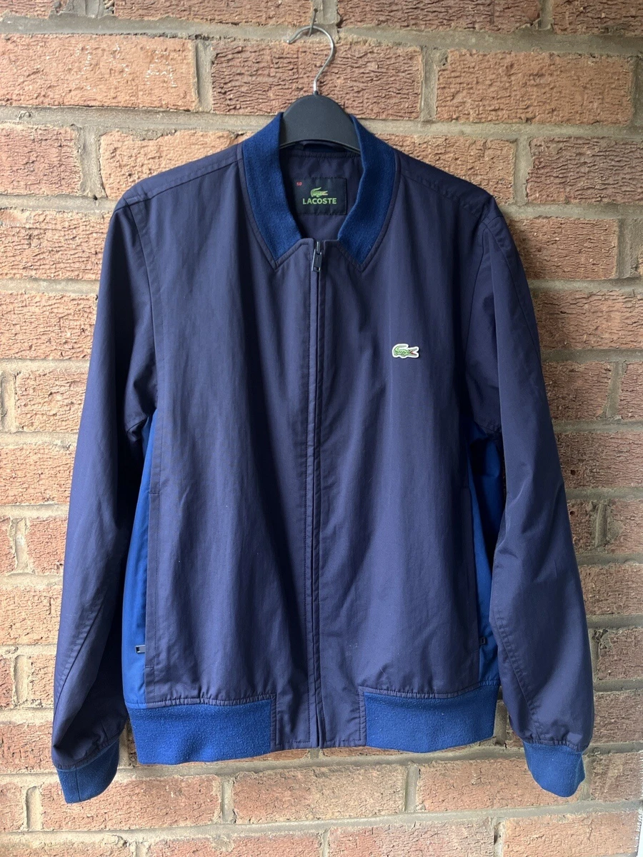 Lacoste jacket navy clearance blue