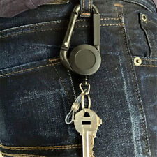 1x Car Keychain Card Lanyard Clip Keyring Retractable Tag Badge Belt Rope Holder