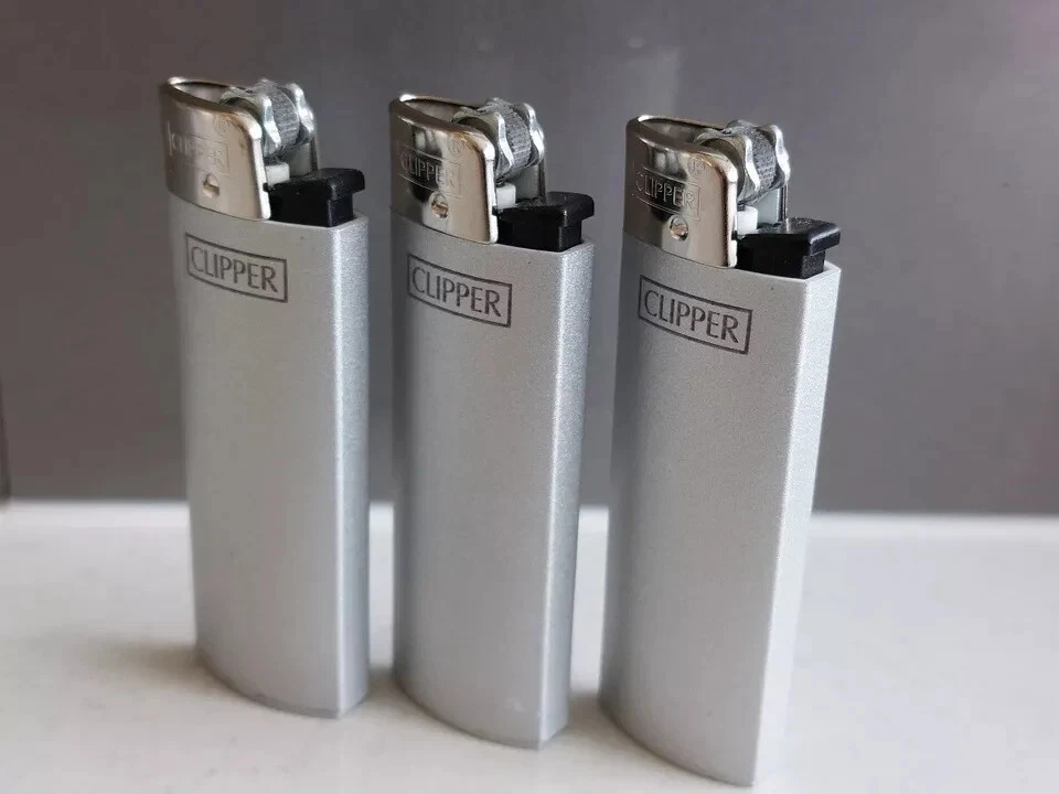 Wholesale lot Clipper BRIO micro 12 solid metallic Silver hi tech great quality - Picture 2 of 3