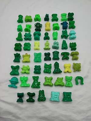 Lot Of (54) Opaque Green Solid Color Crazy Bone GoGos