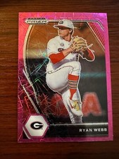 2021 Panini Prizm Pink Velocity Parallel Draft Picks RYAN WEBB #PDP125 CLEVELAND
