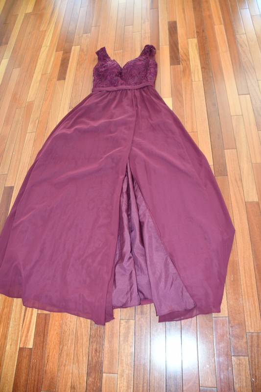 Kennedy Blue Bridesmaid Dress Color Burgundy Sz 8 Formal Long