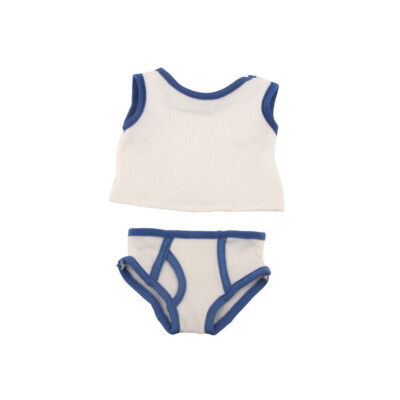 White vest underwear set made for 18'' American girl doll