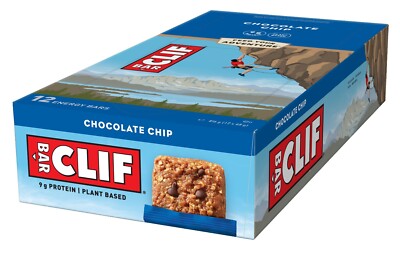12 x CLIF BAR Energieriegel Chocolate Chip Hafer-Schoko 12x68g OVP MHD 08.2026