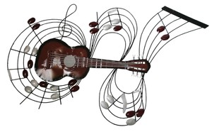 Musical Note River Guitar Metal Wall Art For Indoor Outdoor Use 1m X 55 Cm Ebay Musical Note River Guitar Metal Wall Art For Indoor Outdoor Use 1m X 55 Cm Ebay