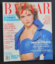 7/1987 HARPER'S BAZAAR Kim ALEXIS Renee SIMONSEN Paulina PORIZKOVA Carol ALT