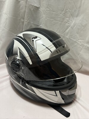IV2 FF001 Motorcycle Helmet Dual Visor DOT Certified FMVSS No 218