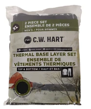 CW Hart Thermal Base Layer Set Top and Bottom Mens Size XL Wicking Performance