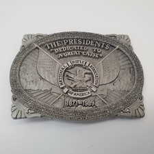 NRA National Rifle Association Member Fine Pewter Collectors 1989 Belt Buckle