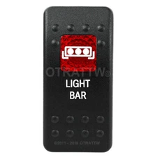 OTRATTW Carling Technologies Contura II Rocker only, LIGHT BAR, RED LENS