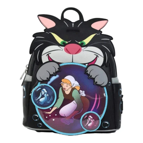 New Loungefly Cinderella (1950) Lucifer Cosplay US Exclusive Mini Backpack
