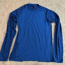 Mountain Hardwear Men's Long Sleeve Base Layer Shirt Size S Blue FREE SHIPPING