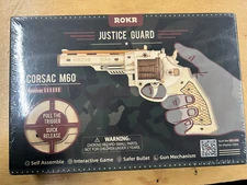 ROKR Justice Guard 3D Wooden Puzzle Corsac M60 Revolver Robotime NEW Sealed