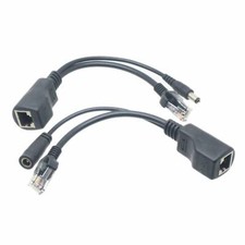PoE Cable Passive Splitter Injector Kit 5.5x2.1 power RJ45 ethernet AP 9V-60V
