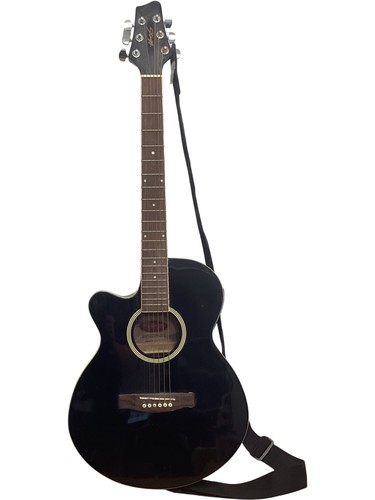 Stagg SW206CETU LH BK Electro Acoustic Guitar Left Handed Black - 第 1/9 張圖片