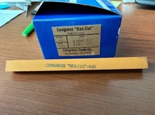 CONGRESS TOOLS RES-CUT POLISHING STONE 1/2" SQUARE 600 GRIT LOT OF 4