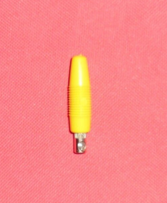 2 Stück  Hirschmann Vollkontaktstecker VON20 Bananenstecker 4mm VON 20 gelb