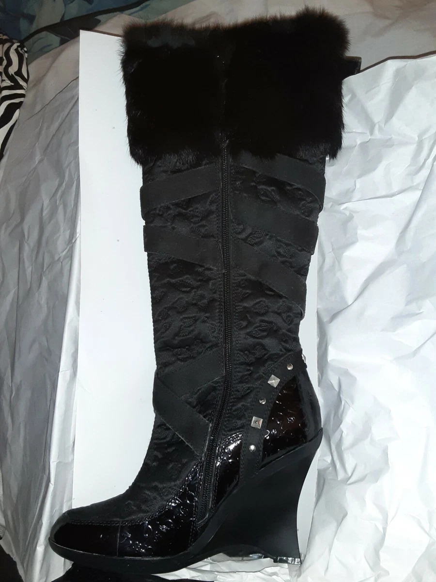 Baby phat hotsell boots with fur