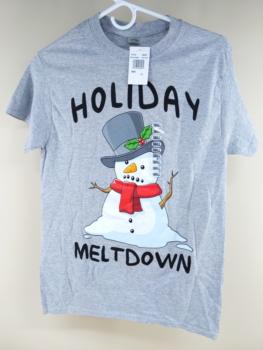 Tシャツ GILDAN Holiday T-Shirt - HOLIDAY MELTDOWN - Size Small (S) Heather