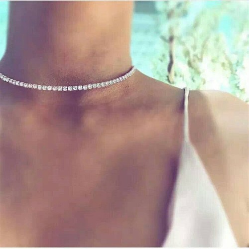 Bling Women Rhinestone Diamond Choker 