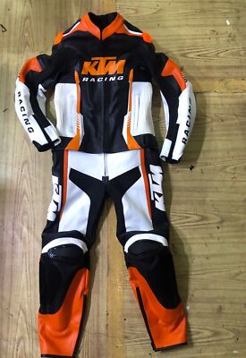 KTM White and Orange 1 & 2 PIECE Motorbike/ Motorcycle Racing