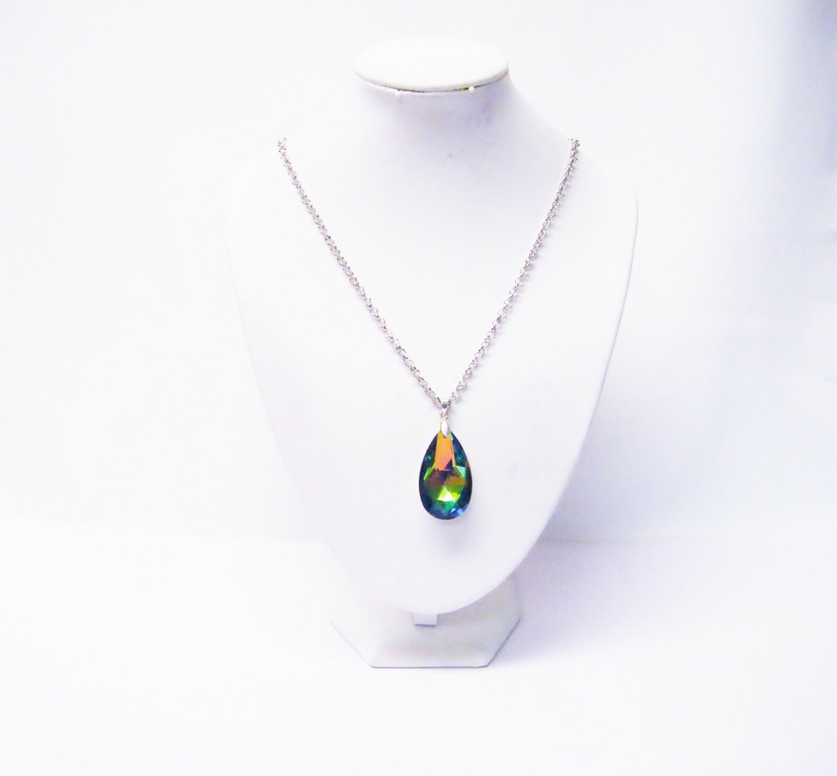 ☆Hei☆ sv925 raindrop pendant necklace HE24FANSG575XXFR Sterling Silver Teardrop Necklace, Raindrop Necklace, Water