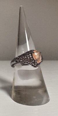 RBP7780 This is Your Sign LabCreated Peach Quartz Fused Genuine Quartz HP Size 7