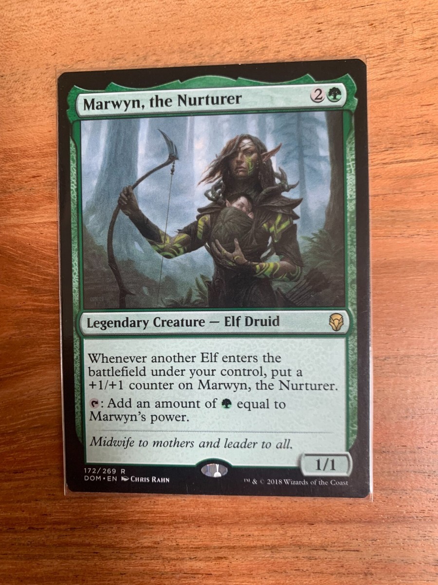 Marwyn, the Nurturer 1x FOIL DOM MTG Dominaria Rare MINT green Marwyn, the Nurturer 1x FOIL DOM MTG Dominaria Rare MINT green