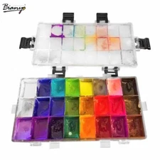 24/36 Grid Paint Palette Box Set Professional Moisturizing Watercolor 