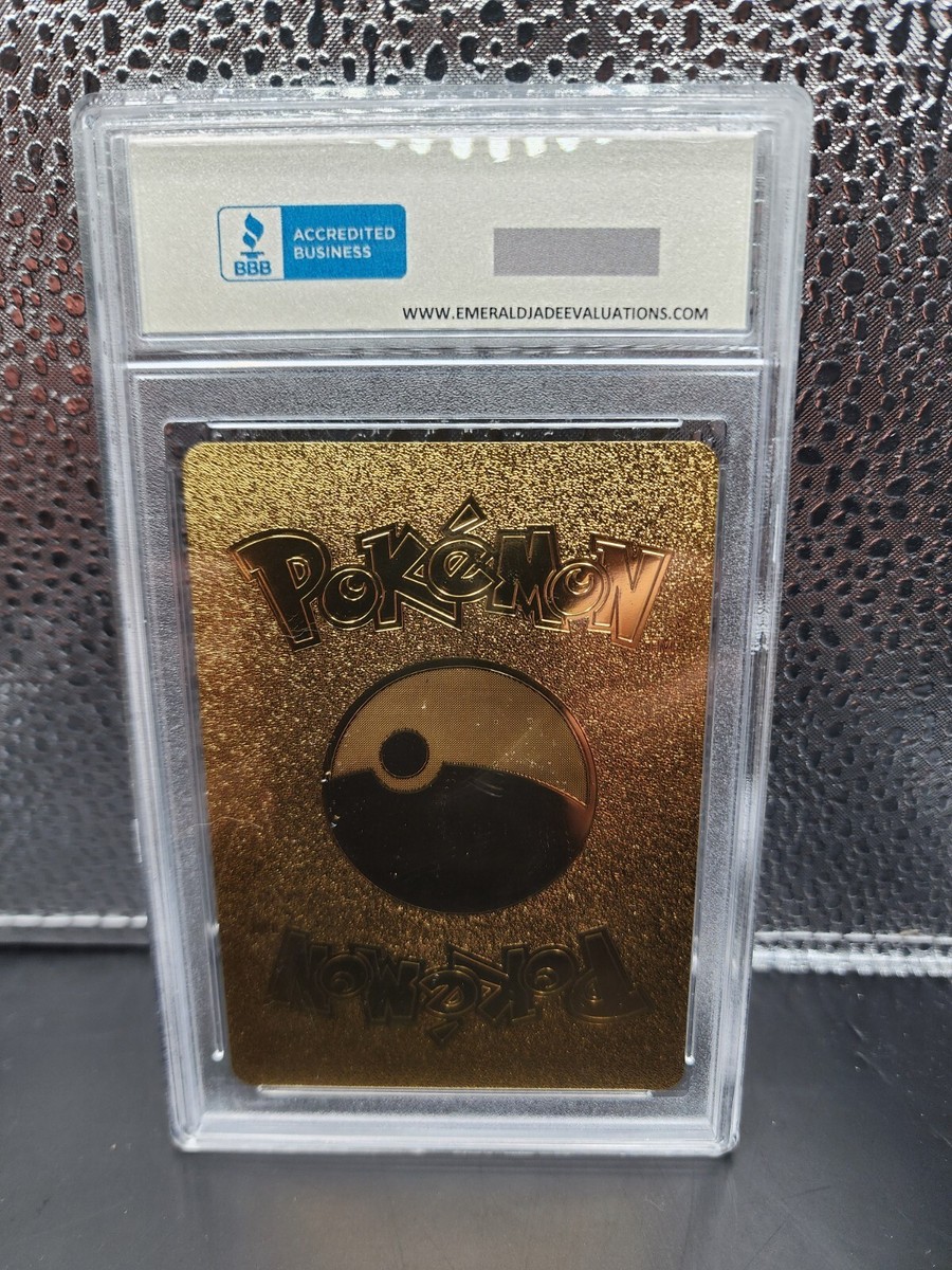 Pikachu Thunderbolt Gold Foil Fan Art Pokemon Card 075/073