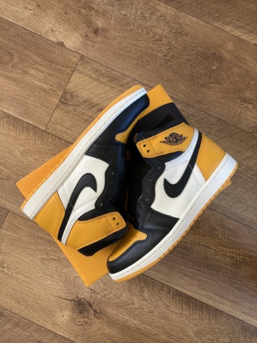 Nike Air Jordan 1 High Retro OG Yellow Toe. Taxi UK 7 FAST DELIVERY ð | eBay
