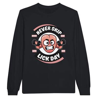 Lick day - Unisex Langarm-T-Shirt Schwarz