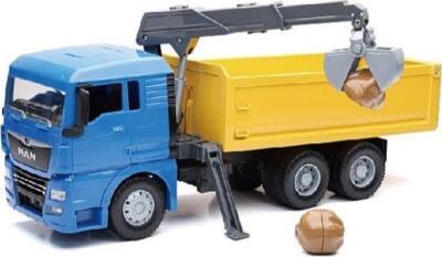 New-Ray Maßstab 1:18 MAN TGX Granite Muldenkipper mit Kran