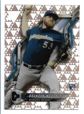 Brandon Woodruff 2018 Topps High Tek Pattern 3 Triangles Rookie #HT-BW   RC