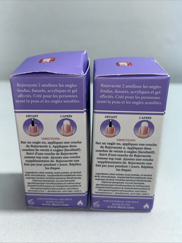 2 nuevos sistemas de crecimiento de uñas Rejuvacote 2 .45 fl oz cada uno Foto 2 de 4