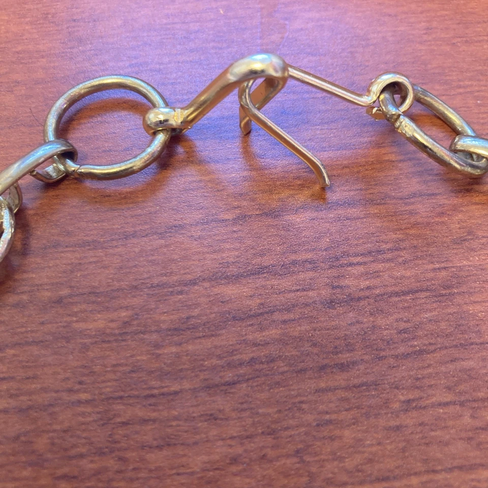 Cinturón de cadena floral mod metal bronce ajustable vintage para mujer - sin marca  Foto 3 de 4