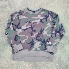 Y2k nike Camo Pullover Sweatshirt Crewneck Large