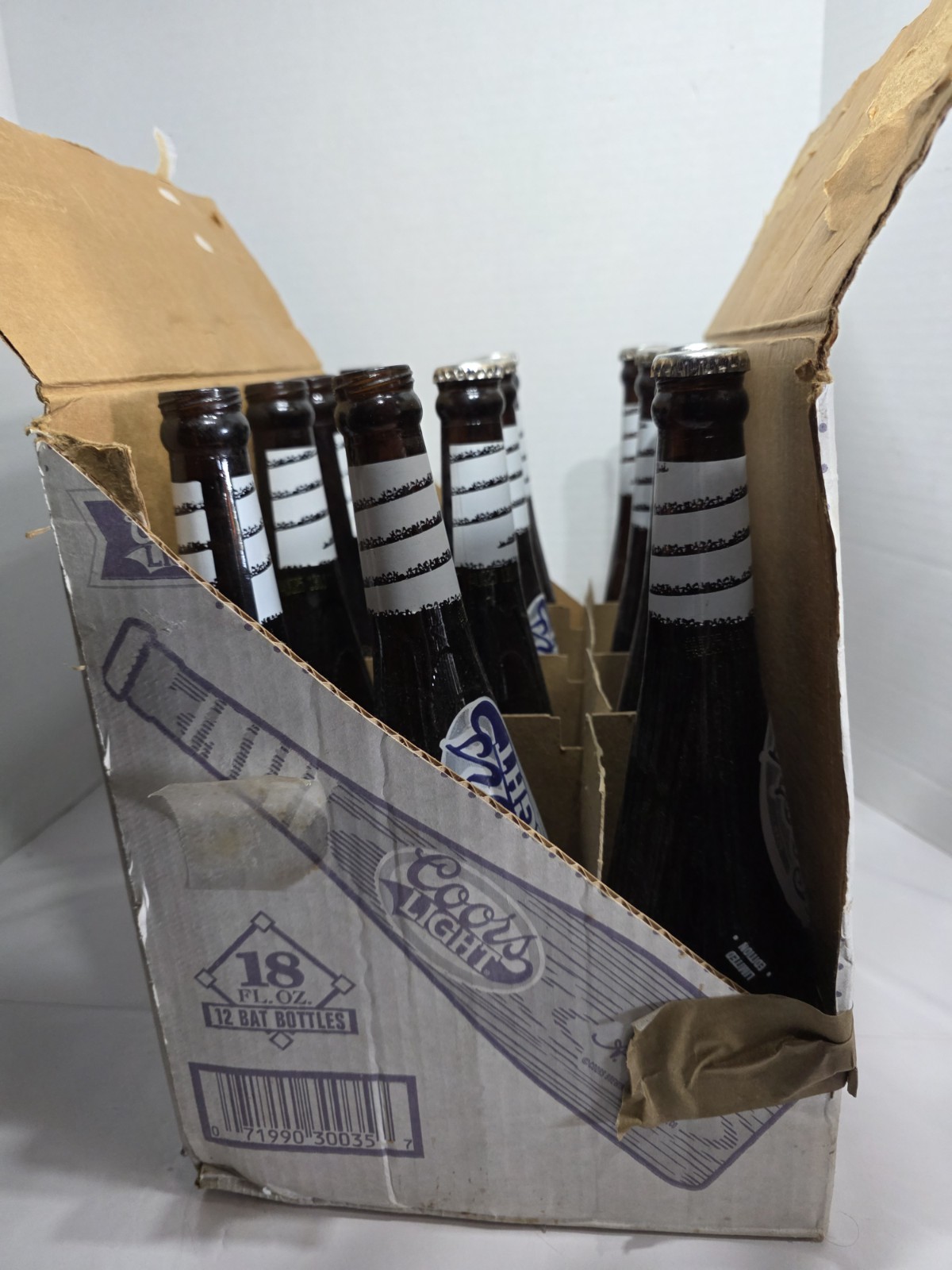 Orig Coors Light Beer Case of 12 Limited Ed Pint EMPTY Baseb
