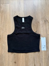 Women Aspire Tank Top Black White Alo Yoga FREE SHIPPING NEW Activewear