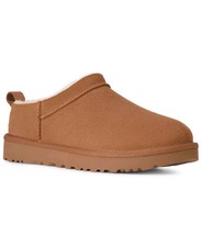 UGG Women's Classic Micro Pull Tab Round Toe Booties Chestnut   SALE DEAL