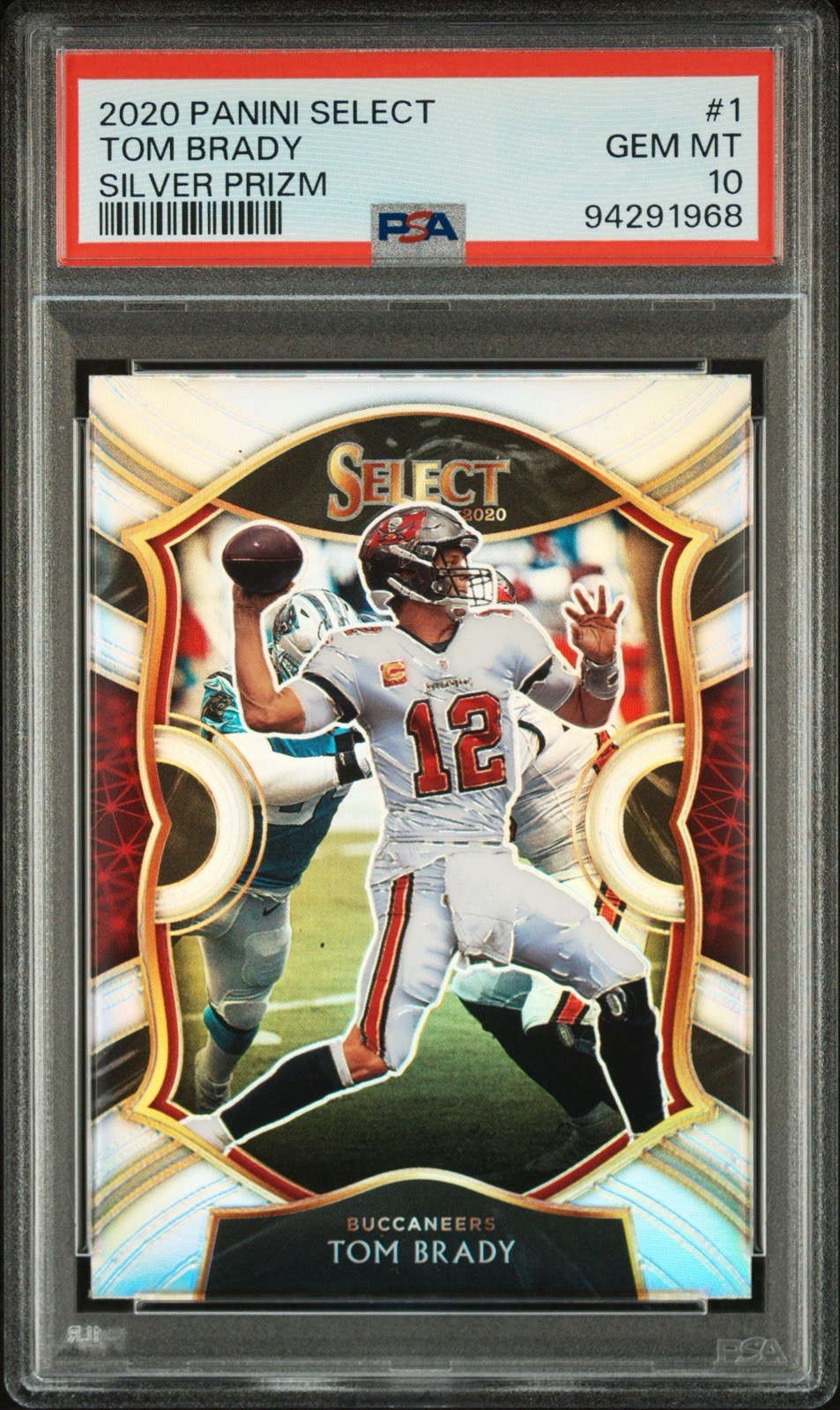 2020 Panini Select Tom Brady Silver Prizm #1 GEM MINT PSA 10 Patriots Bucs SP view 1