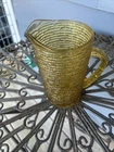 Vintage 7” Anchor Hocking Soreno Amber Glass Juice Pitcher 1960’s-70's