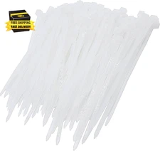 100Pcs Cable Zip Ties 80 X 2.5Mm / 3 X 0.1 Inch Self-Locking Nylon Tie,18Lbs Ten
