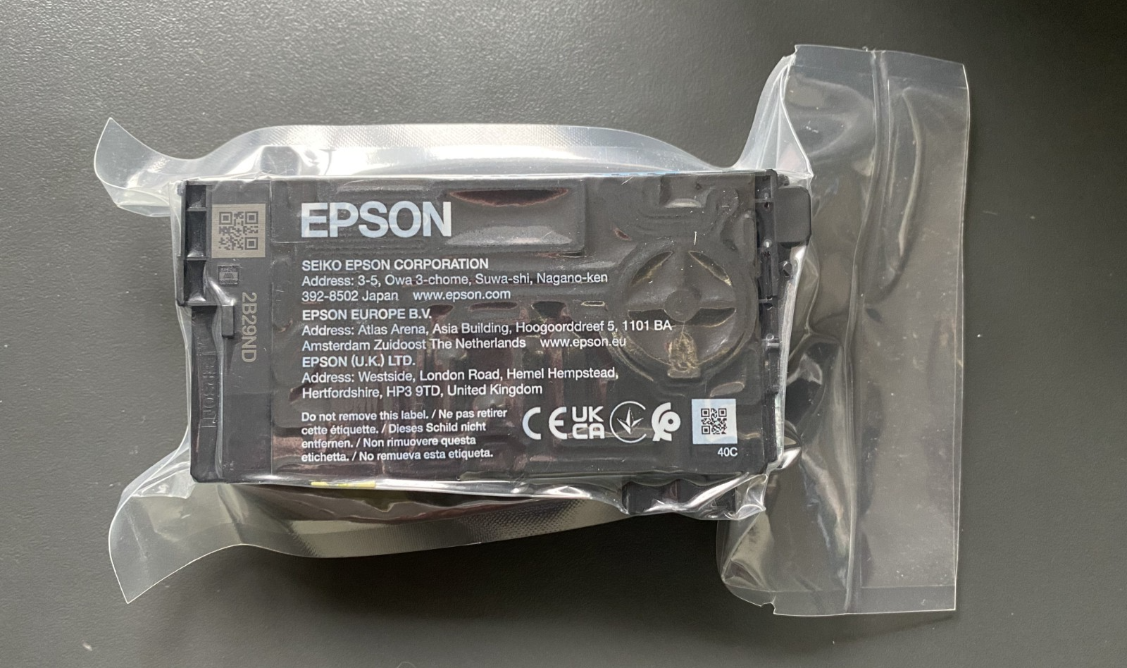Genuine Epson Ink - T40C2 CYAN / SC-T2100 T3100 T5100 (INC VAT)