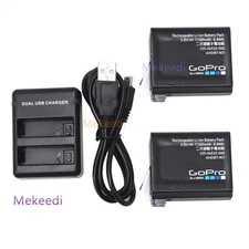 1-2Pcs New Genuine GoPro 4 Battery or Charger For GoPro AHDBT-401 HD HERO4 Black