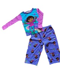 Nickelodeon Matching Dora The Explorer Pajama Set 2010 Size 24 Months Girls Pink