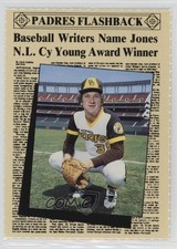 1989 San Diego Padres Magazine Cards Randy Jones #4-16 0q3