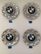 Set4 - Genuine Oem - Bmw Bbs 2 Piece Center Hub Cap - 1093908 Silver