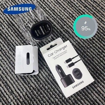 Original Samsung 60W Kfz Auto ladegerät Dual Port USB-C Ladekabel 45W&15W Box